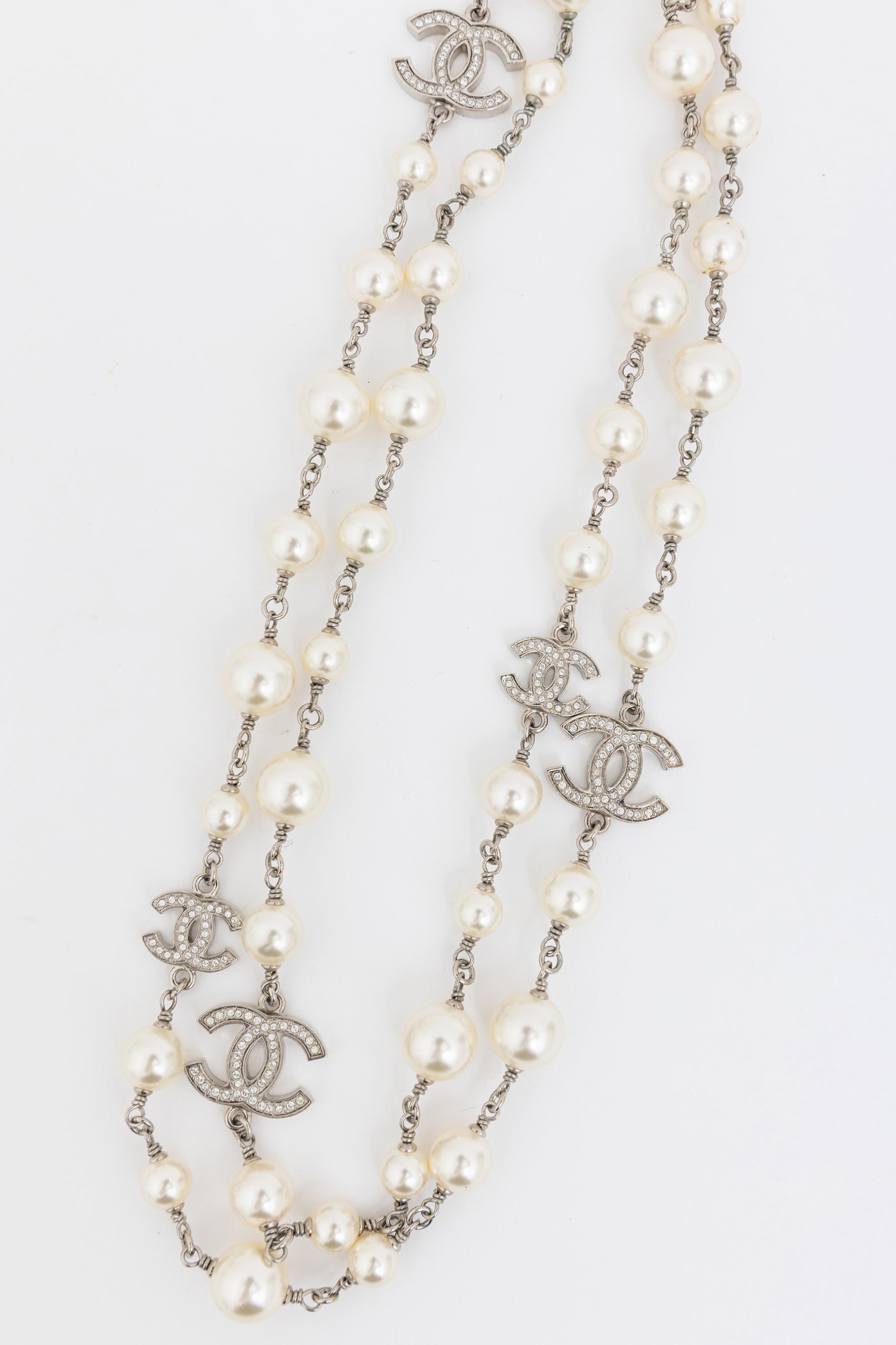 Faux Pearl Long Necklace