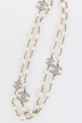 Faux Pearl Long Necklace