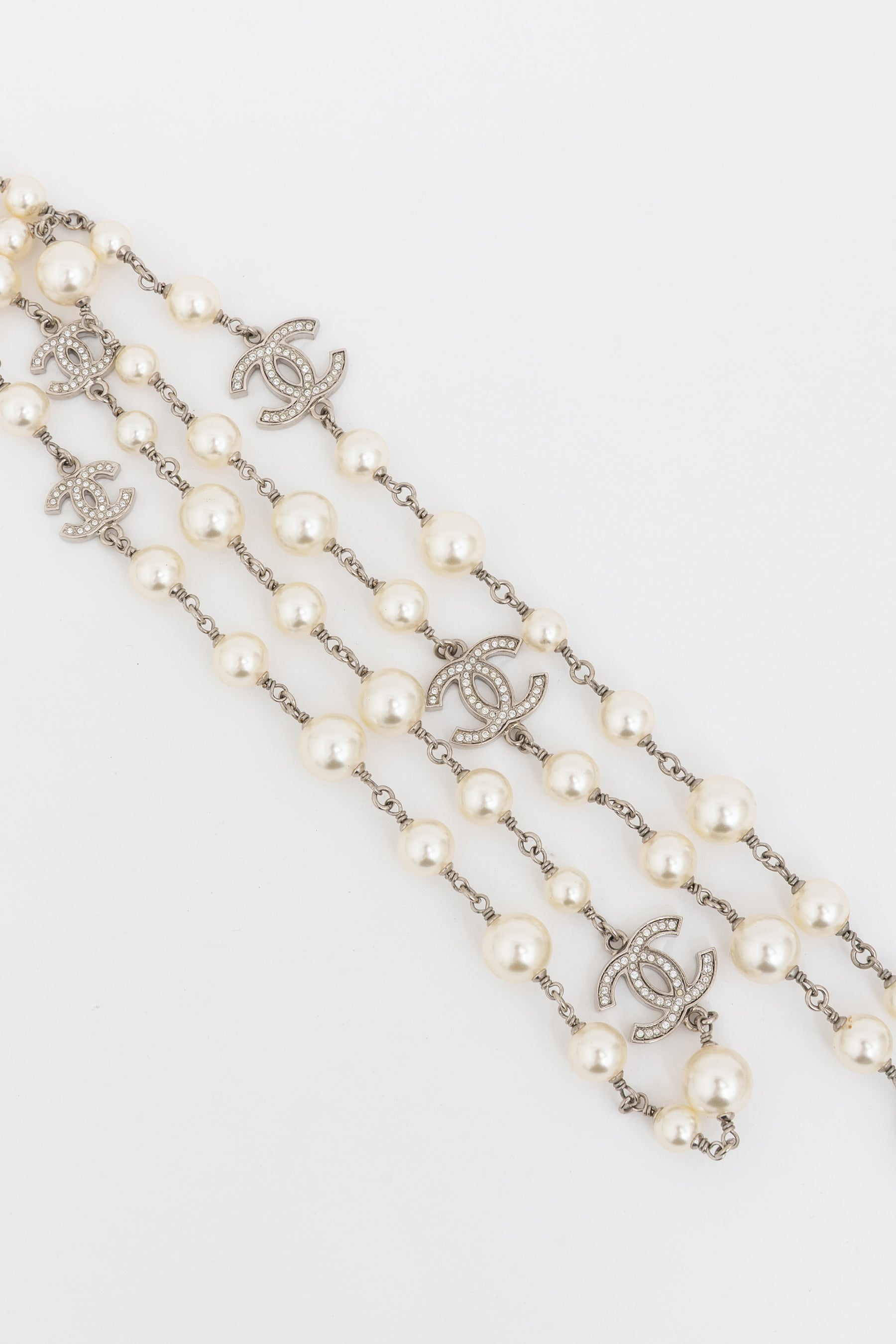 Faux Pearl Long Necklace