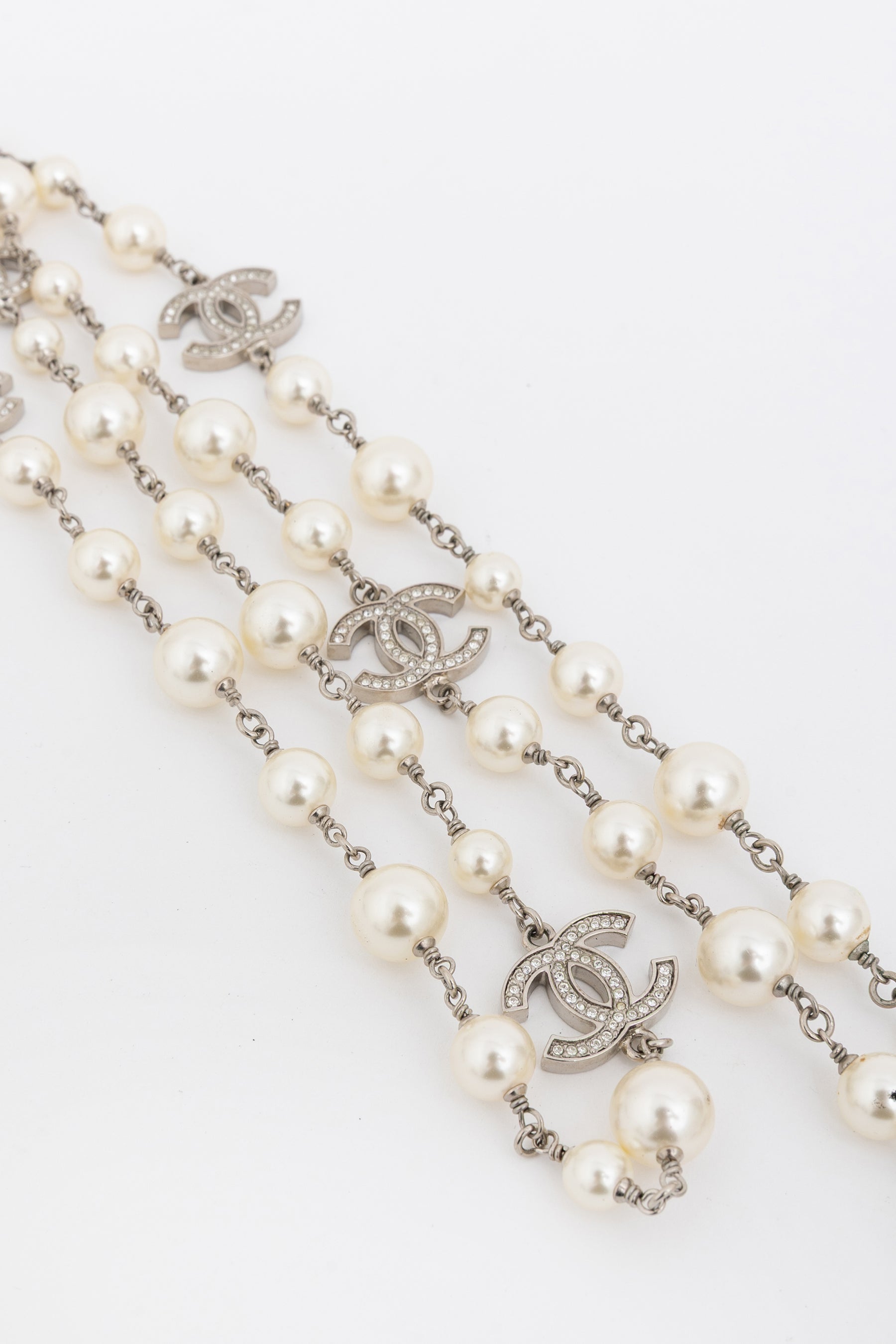 Faux Pearl Long Necklace