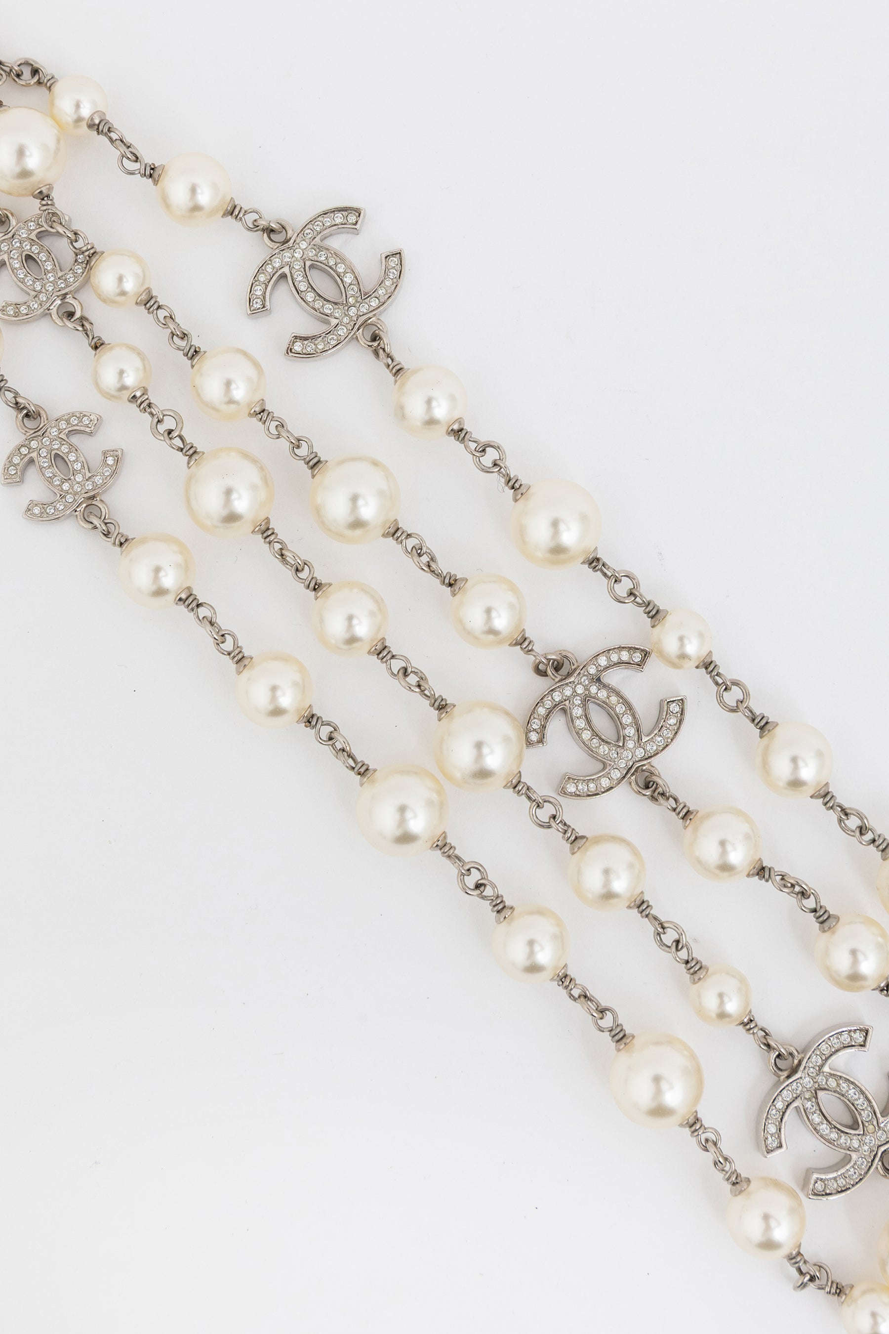 Faux Pearl Long Necklace