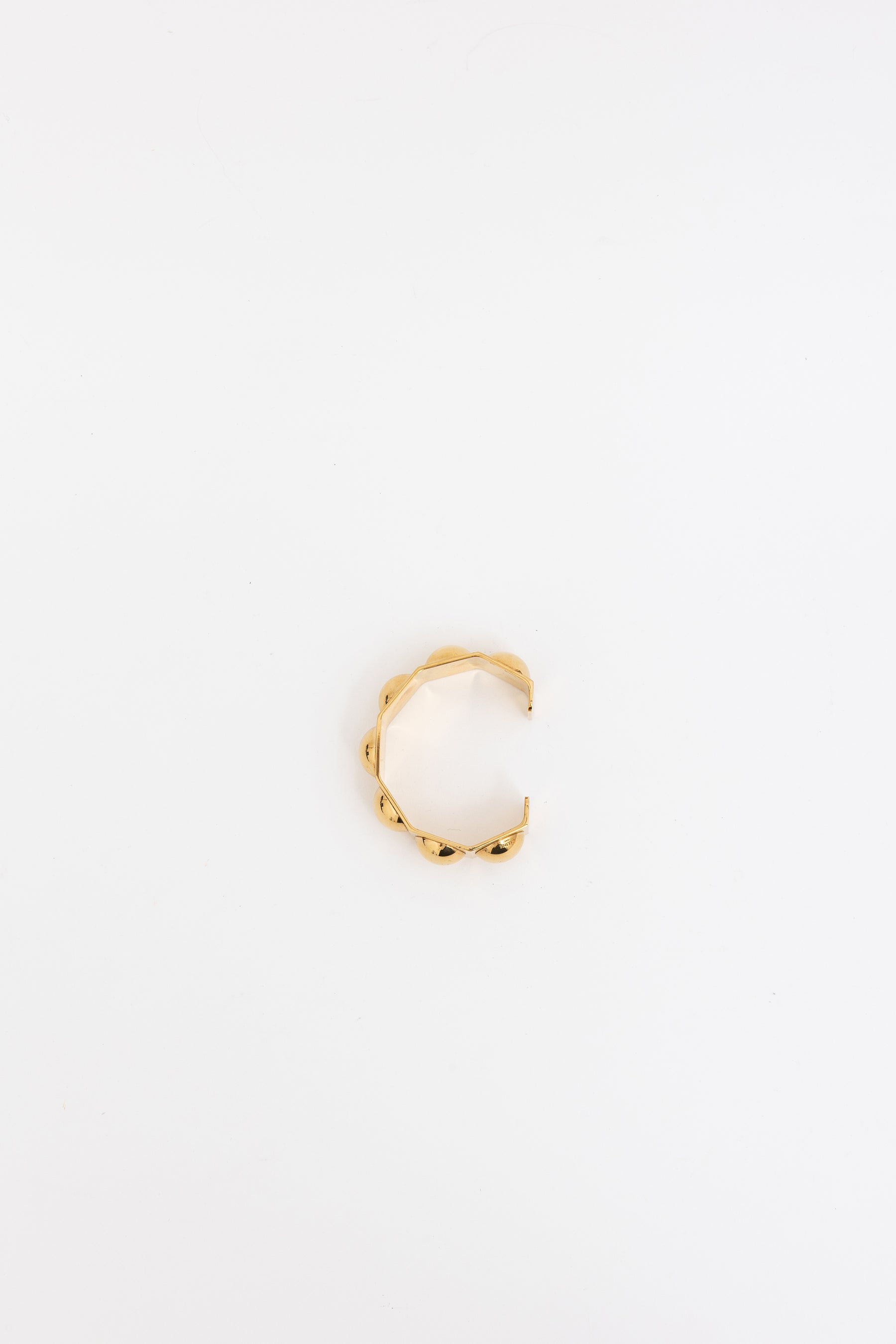 Celine Gold Tone Studded Cuff
