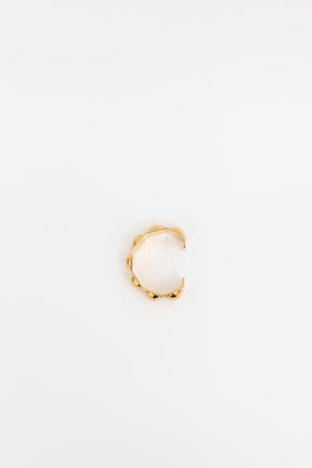 Celine Gold Tone Studded Cuff