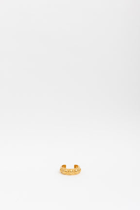 Celine Gold Tone Studded Cuff