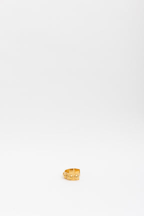 Celine Gold Tone Studded Cuff