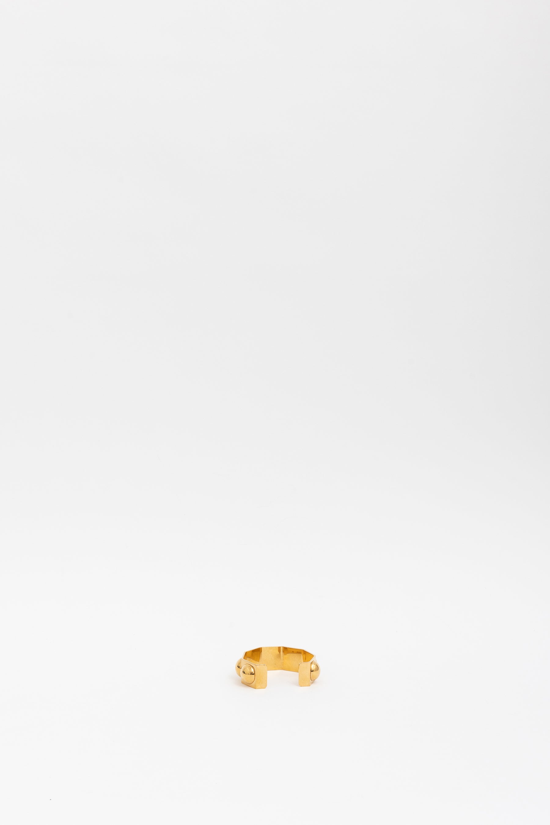 Celine Gold Tone Studded Cuff