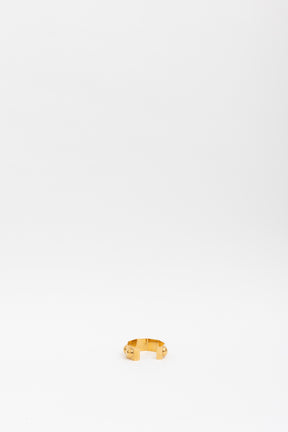 Celine Gold Tone Studded Cuff