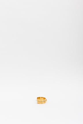Celine Gold Tone Studded Cuff