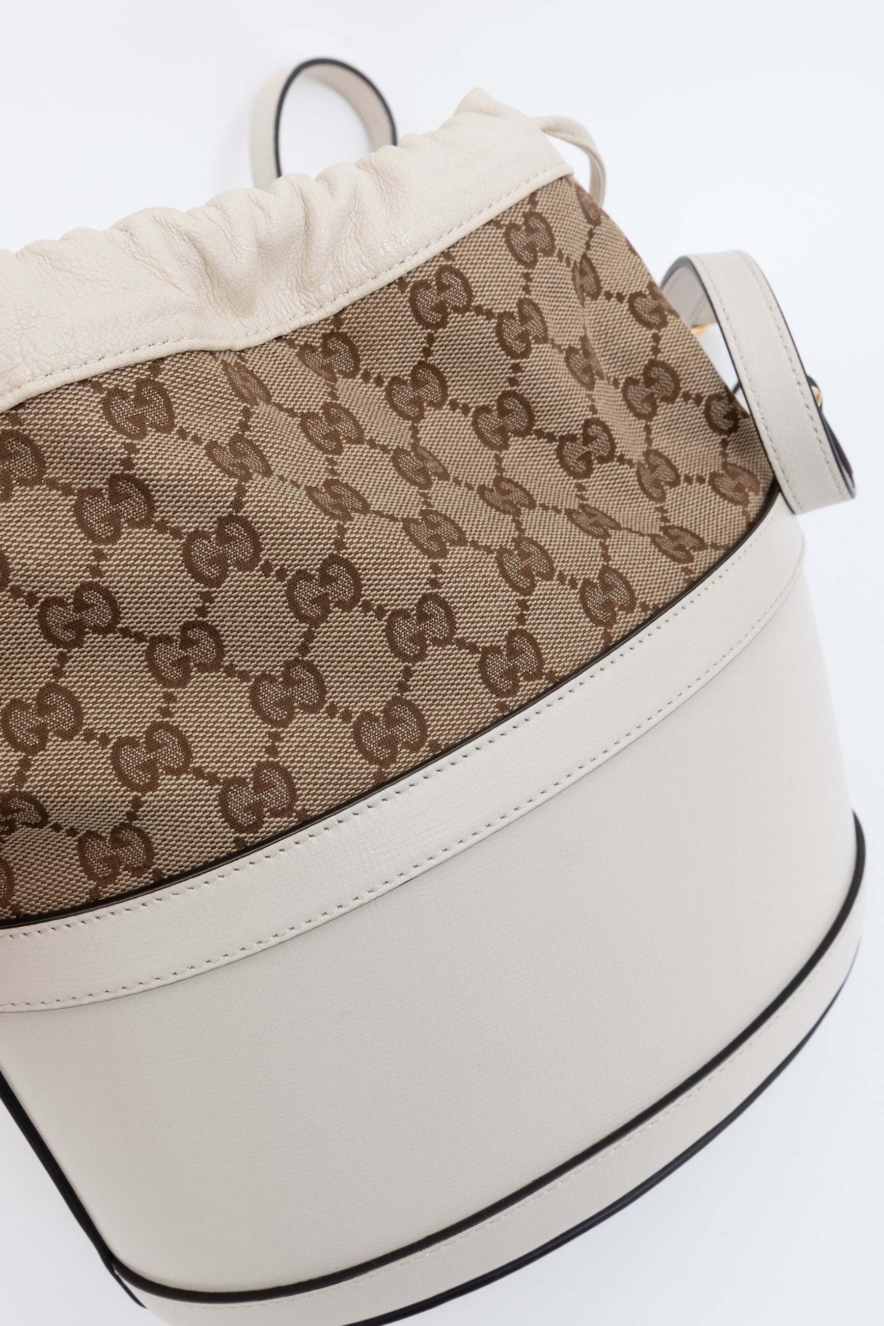Monogram Horsebit Drawstring Bucket Bag