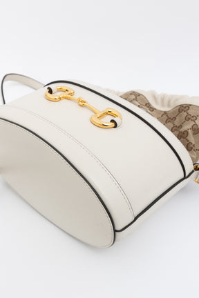 Monogram Horsebit Drawstring Bucket Bag
