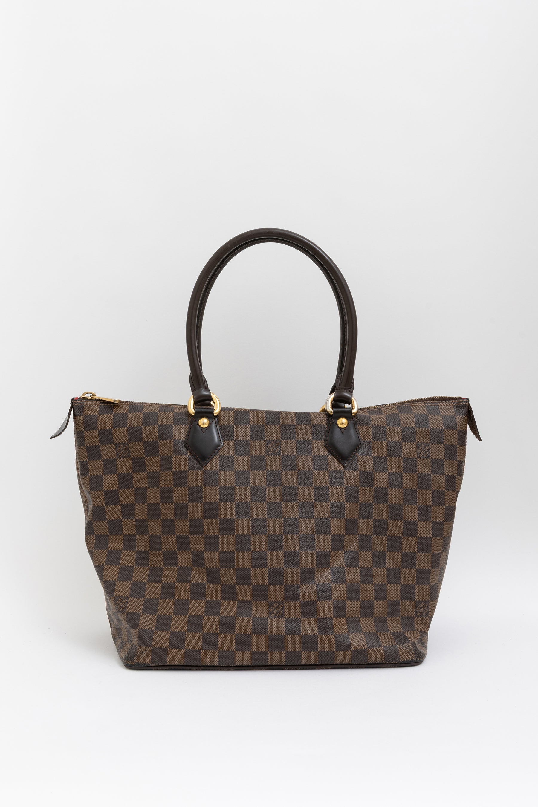 Damier Ebene Zipped Tote Bag