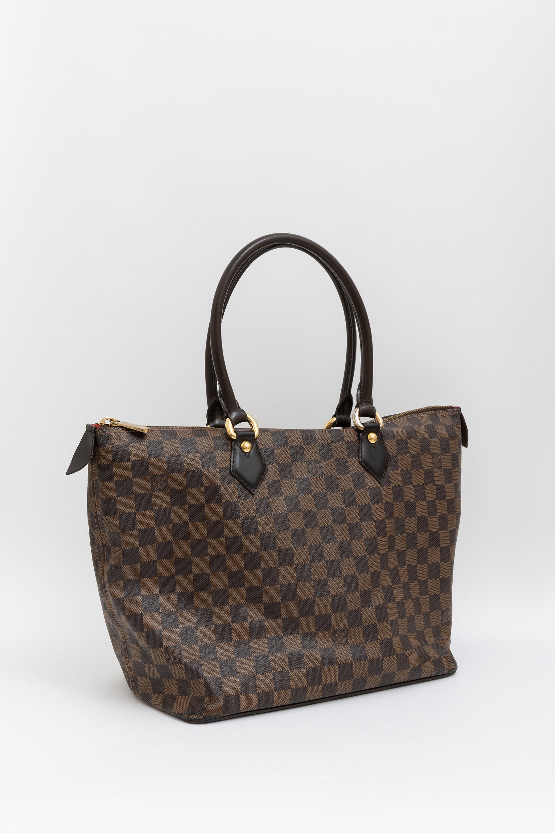 Damier Ebene Zipped Tote Bag