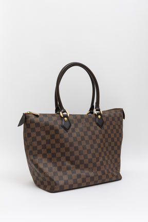 Damier Ebene Zipped Tote Bag