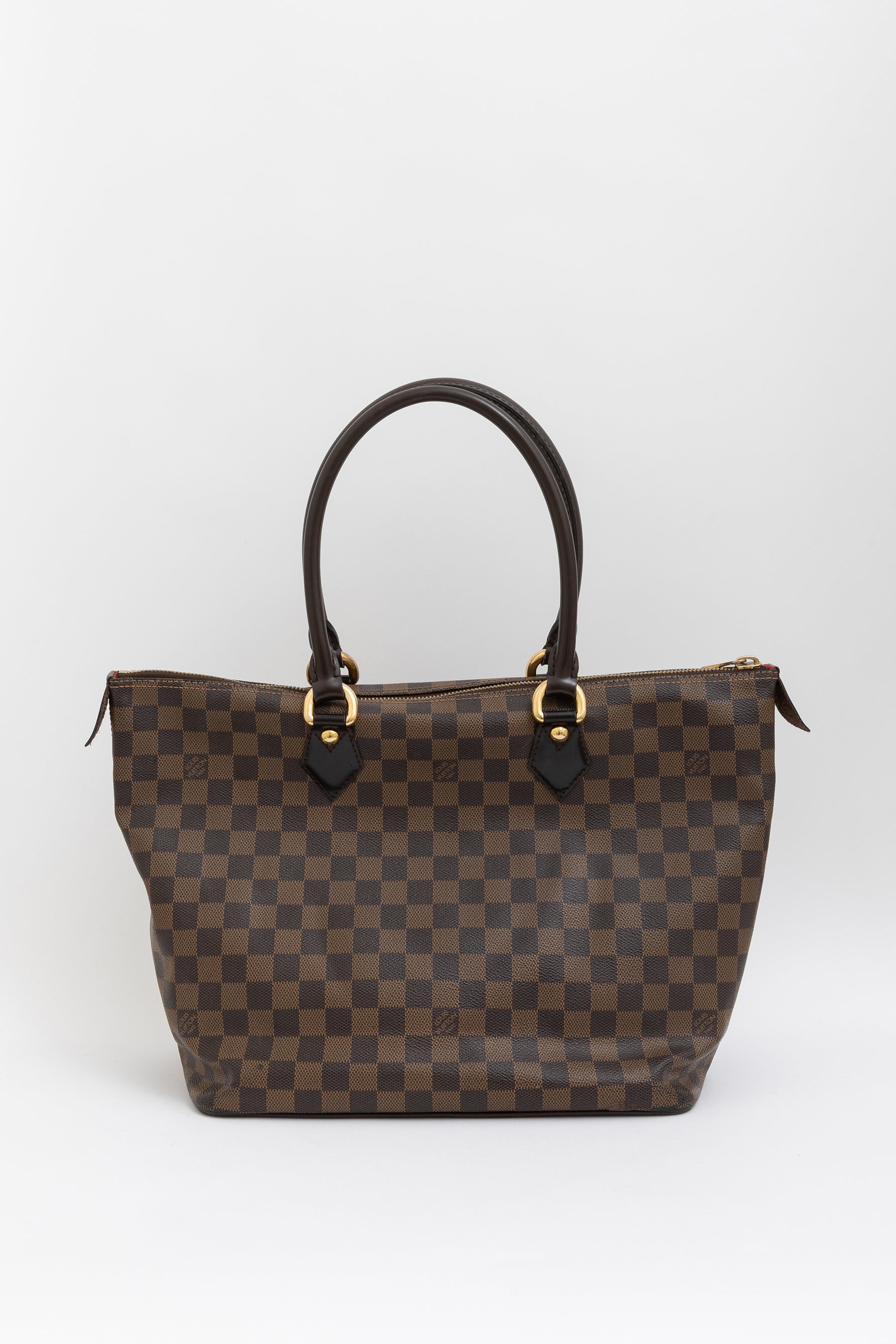 Damier Ebene Zipped Tote Bag
