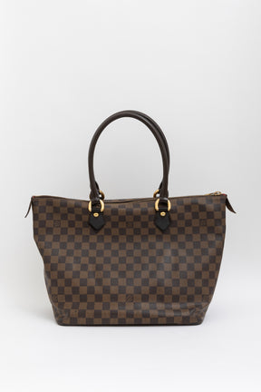 Damier Ebene Zipped Tote Bag