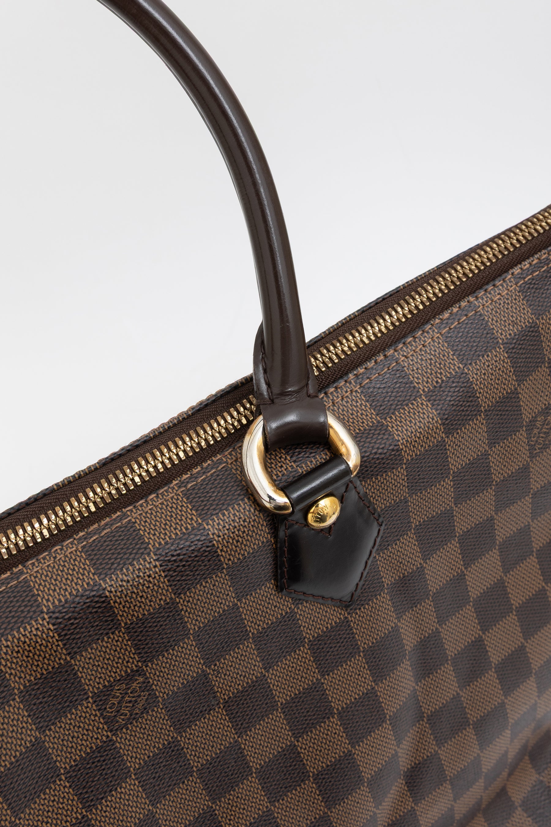 Damier Ebene Zipped Tote Bag