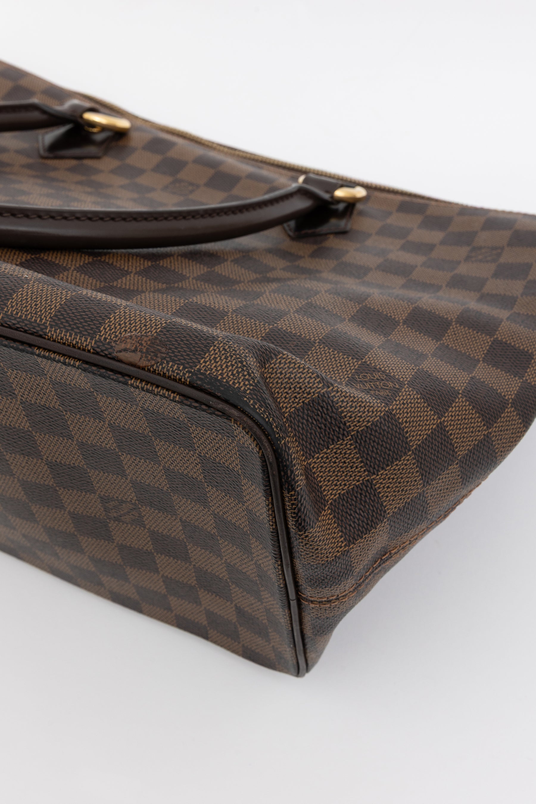 Damier Ebene Zipped Tote Bag