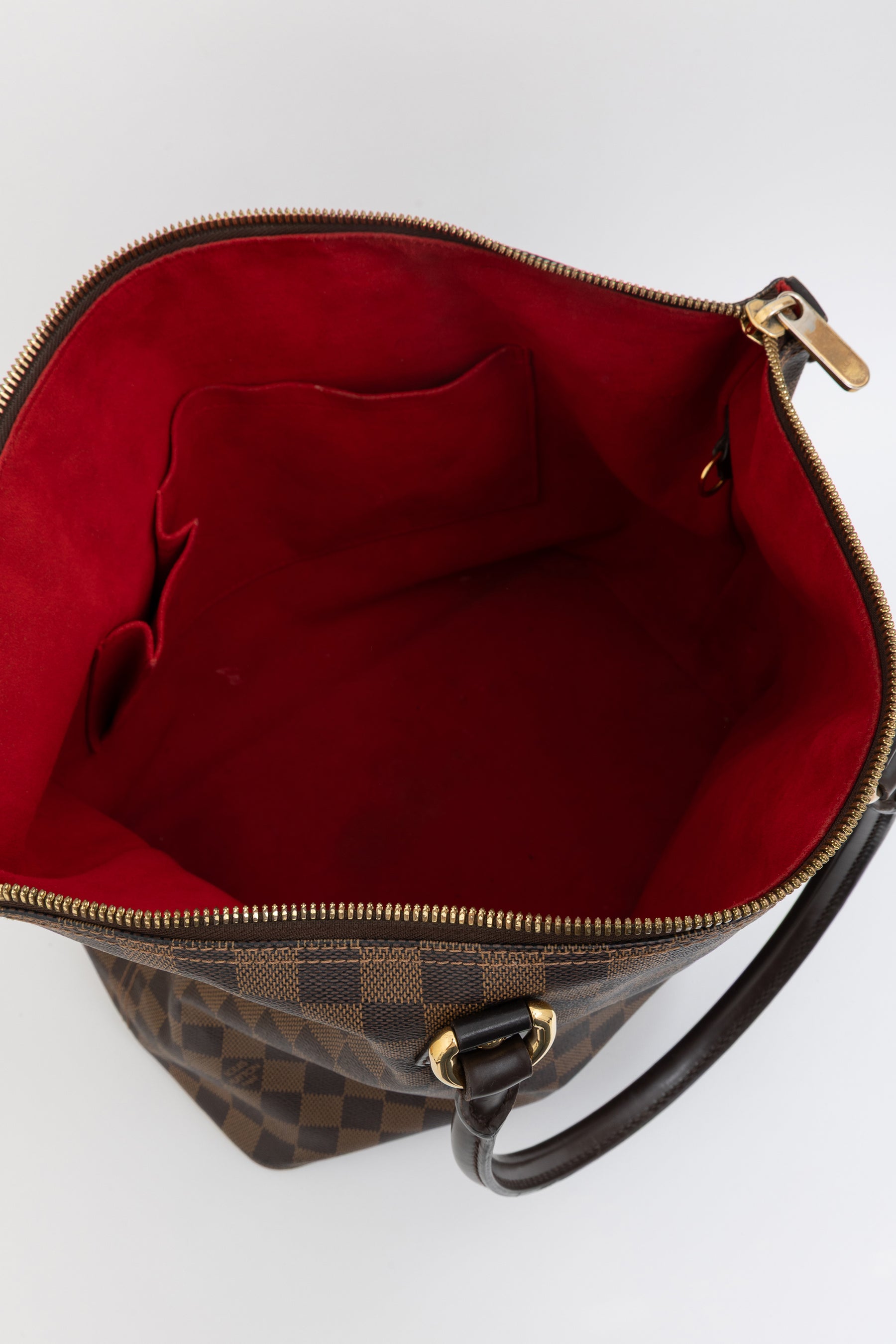 Damier Ebene Zipped Tote Bag
