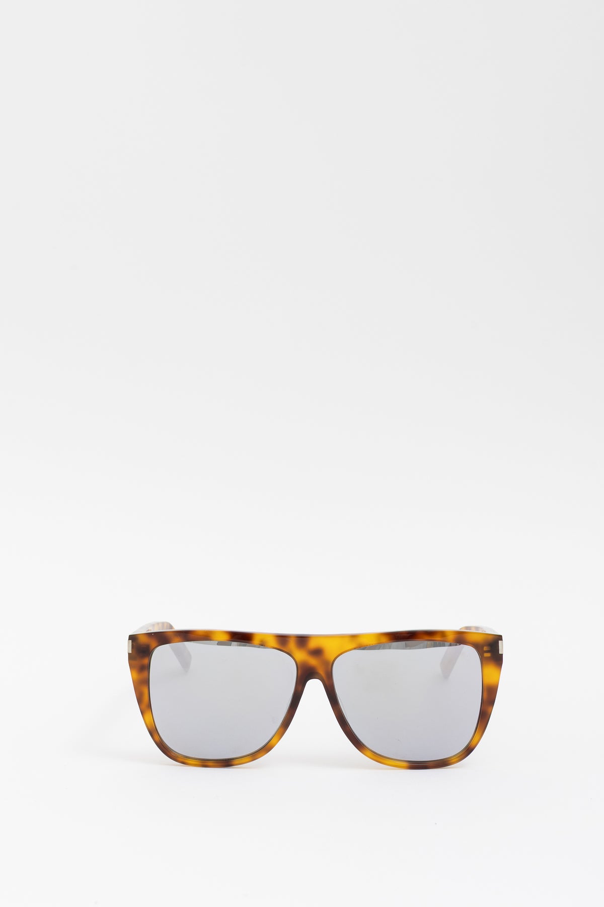 Tortoishell Oversized Reflective Sunglasses