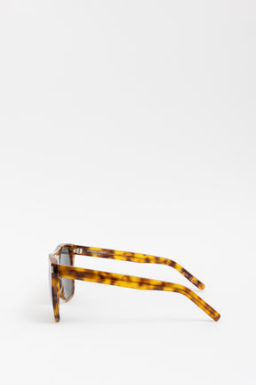 Tortoishell Oversized Reflective Sunglasses