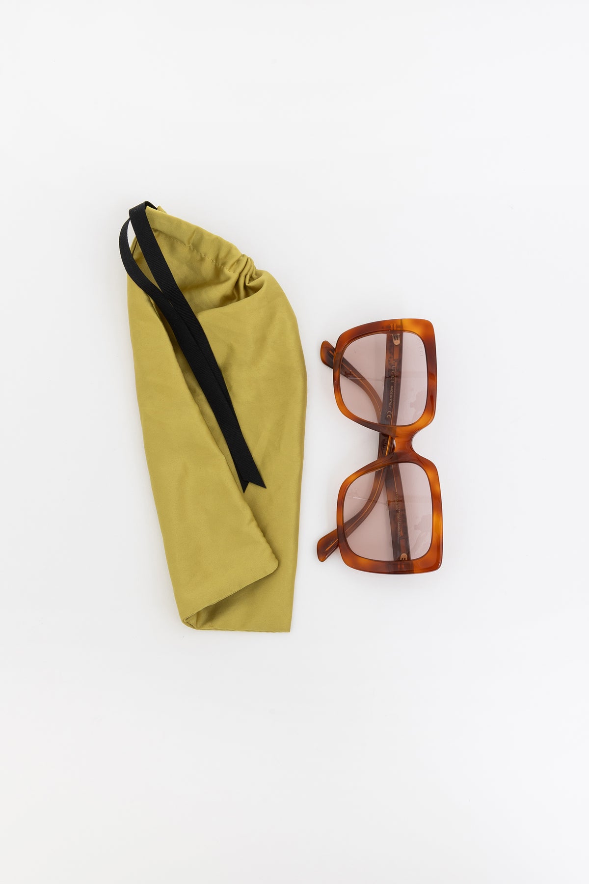 Square Crystal Logo Sunglasses