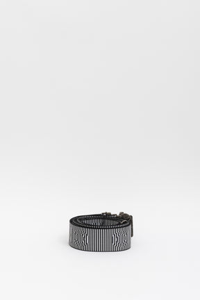 Luggage Belt In Black And White Stripe