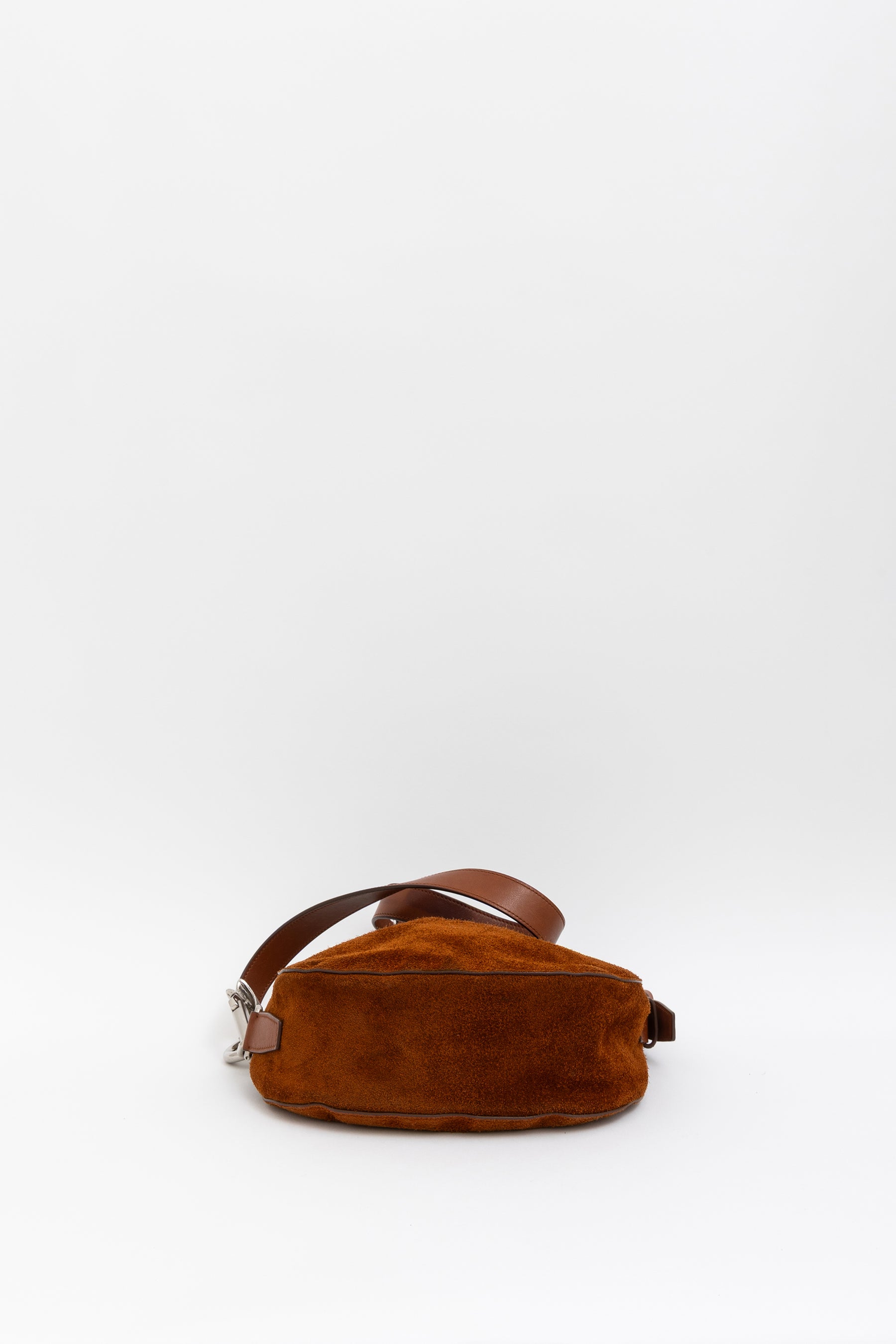 Asymmetric Suede Shoulder Bag