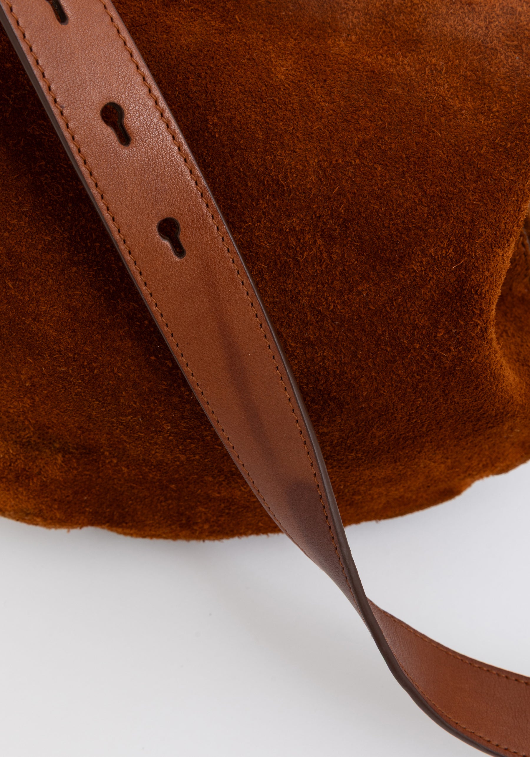 Asymmetric Suede Shoulder Bag
