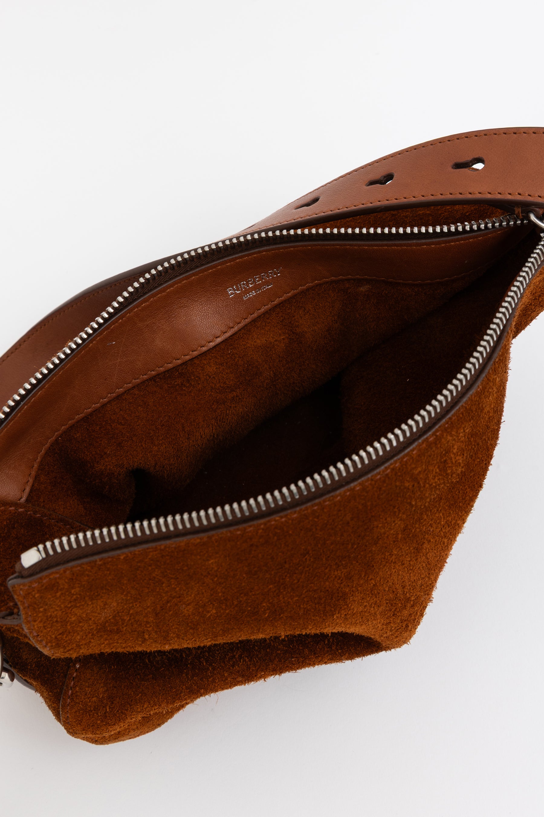 Asymmetric Suede Shoulder Bag