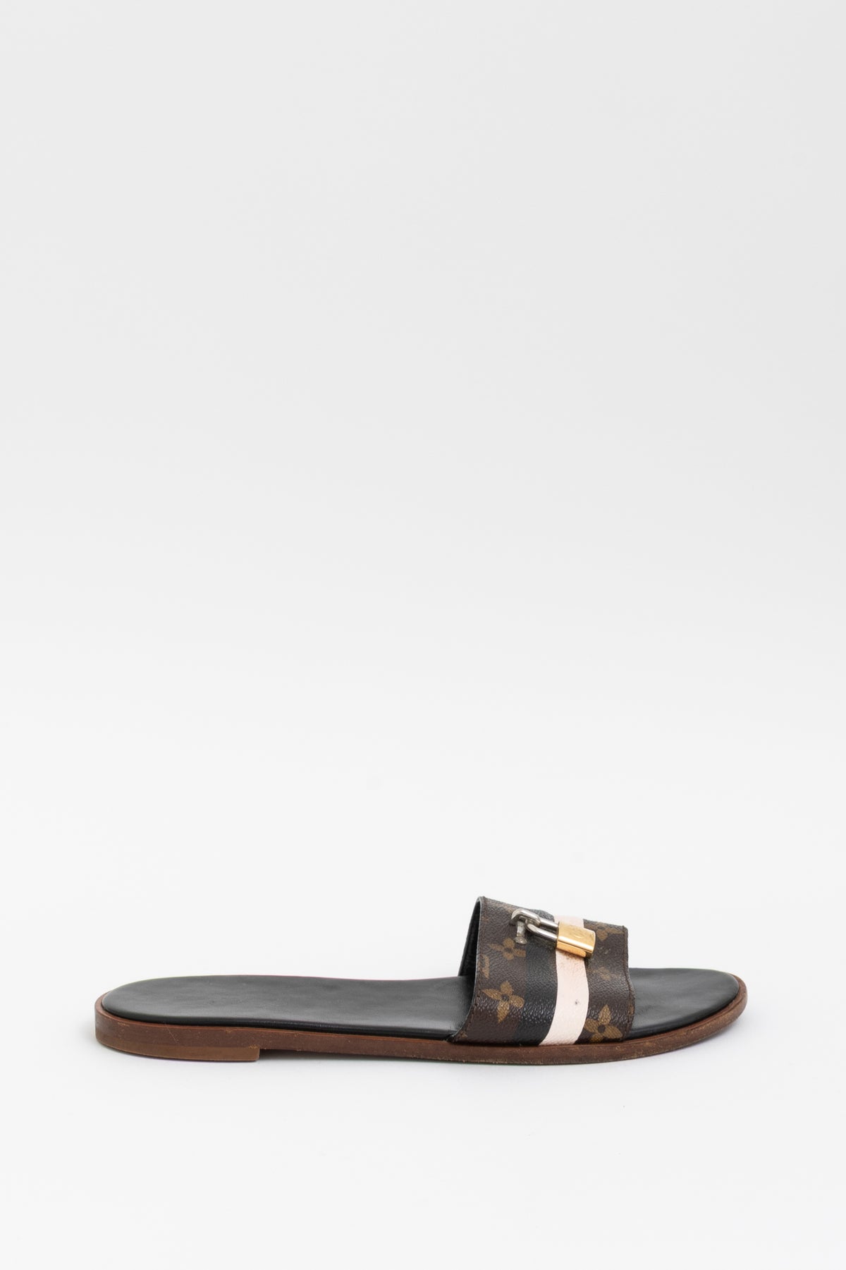 Monogram Stripe Lock Slides