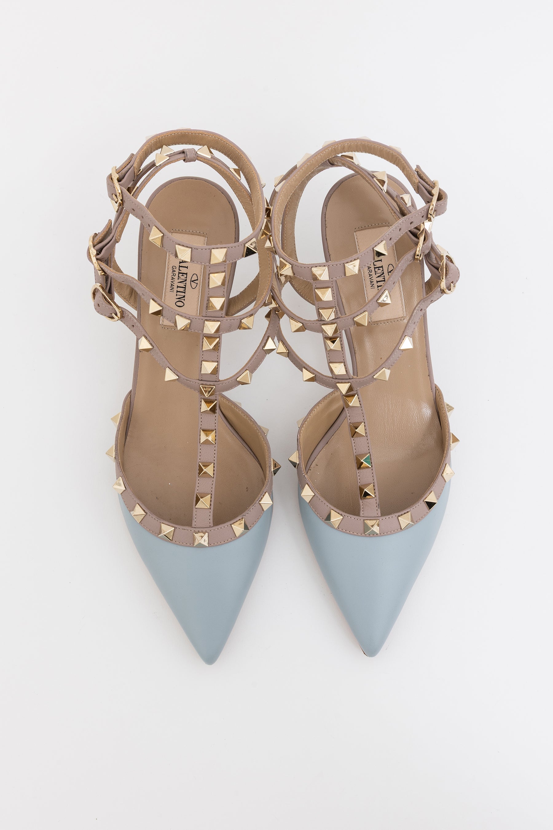 Sky Sorbet Cage Pumps