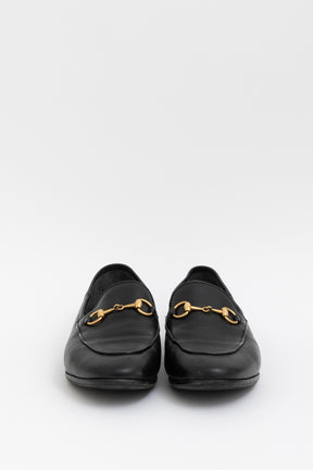 Gucci Black Leather Jordan Loafers