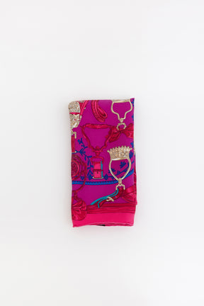 'Etriers' Printed Silk Scarf 45