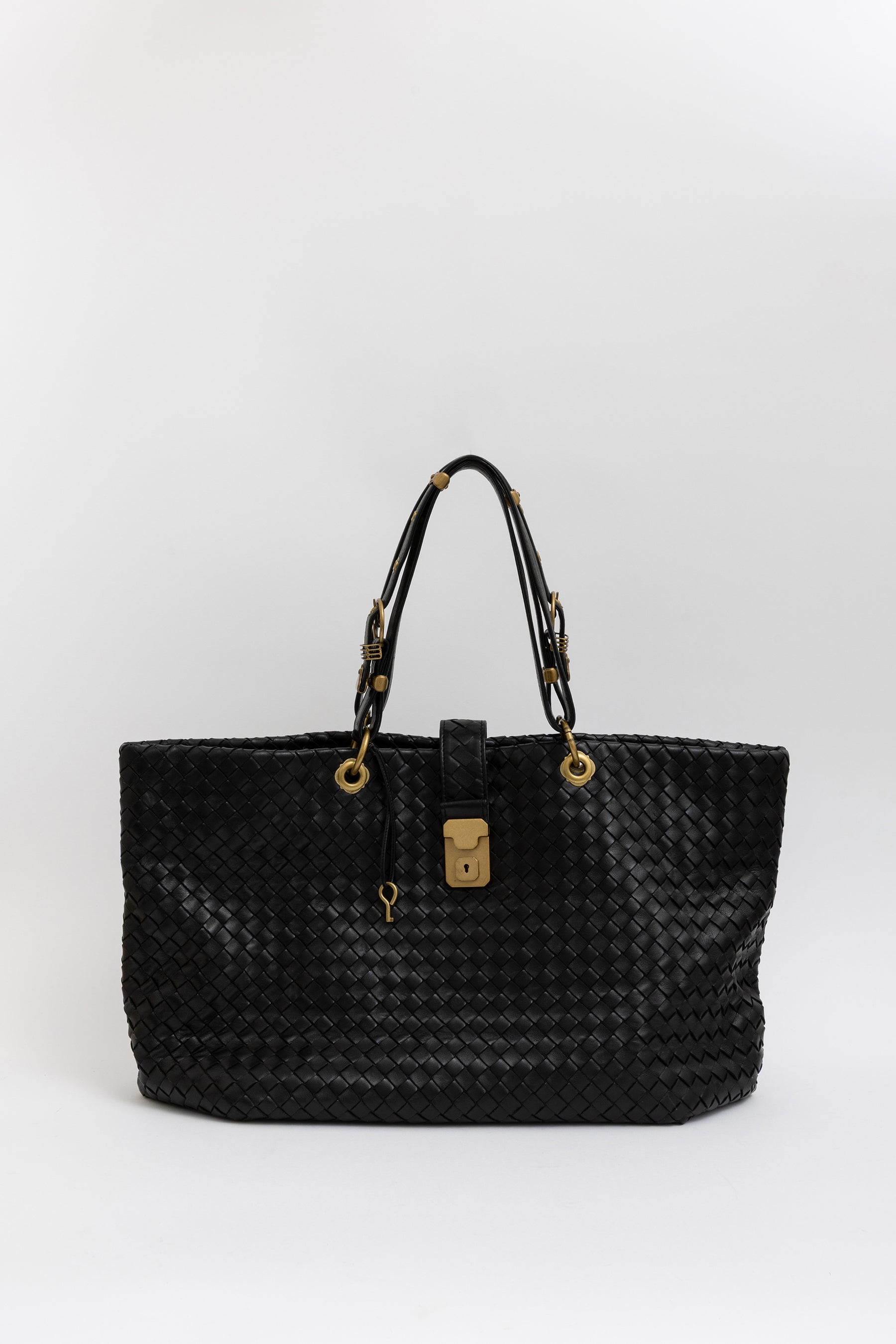 Intrecciato Leather Tote Bag