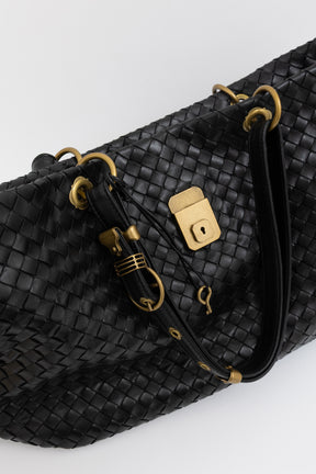 Intrecciato Leather Tote Bag