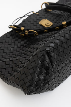 Intrecciato Leather Tote Bag