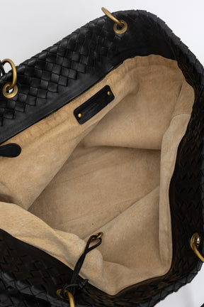 Intrecciato Leather Tote Bag