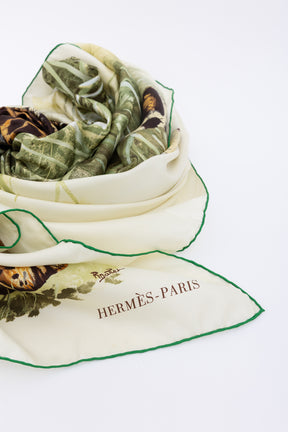 'Panthea Pardus' Print Silk Scarf