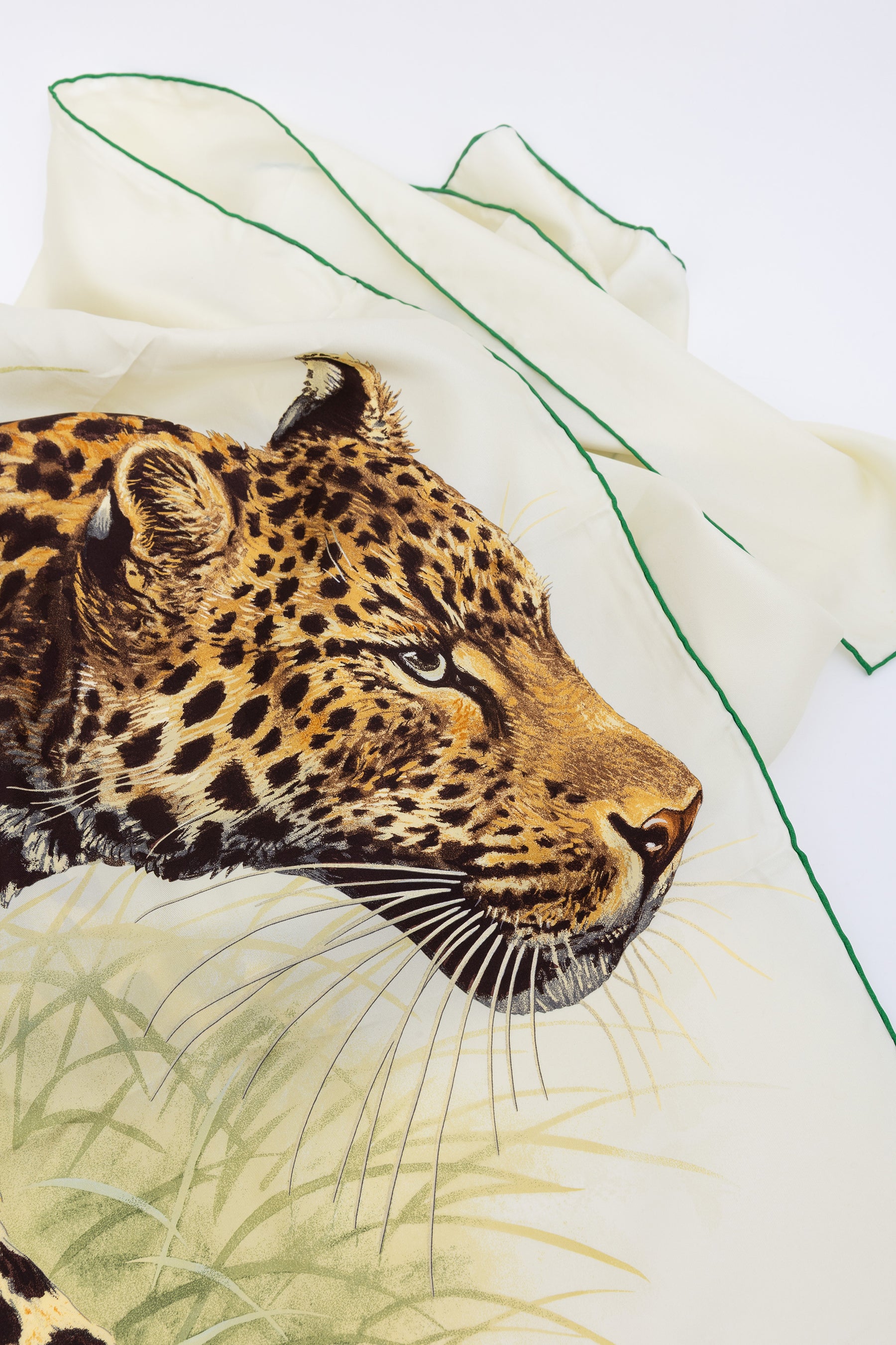 'Panthea Pardus' Print Silk Scarf
