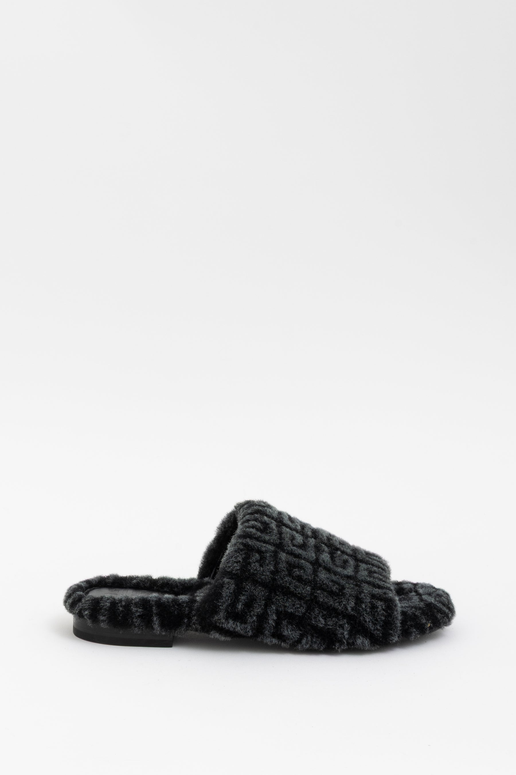 Shearling Slide Sandals