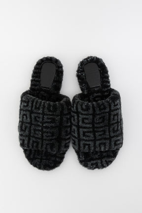 Shearling Slide Sandals