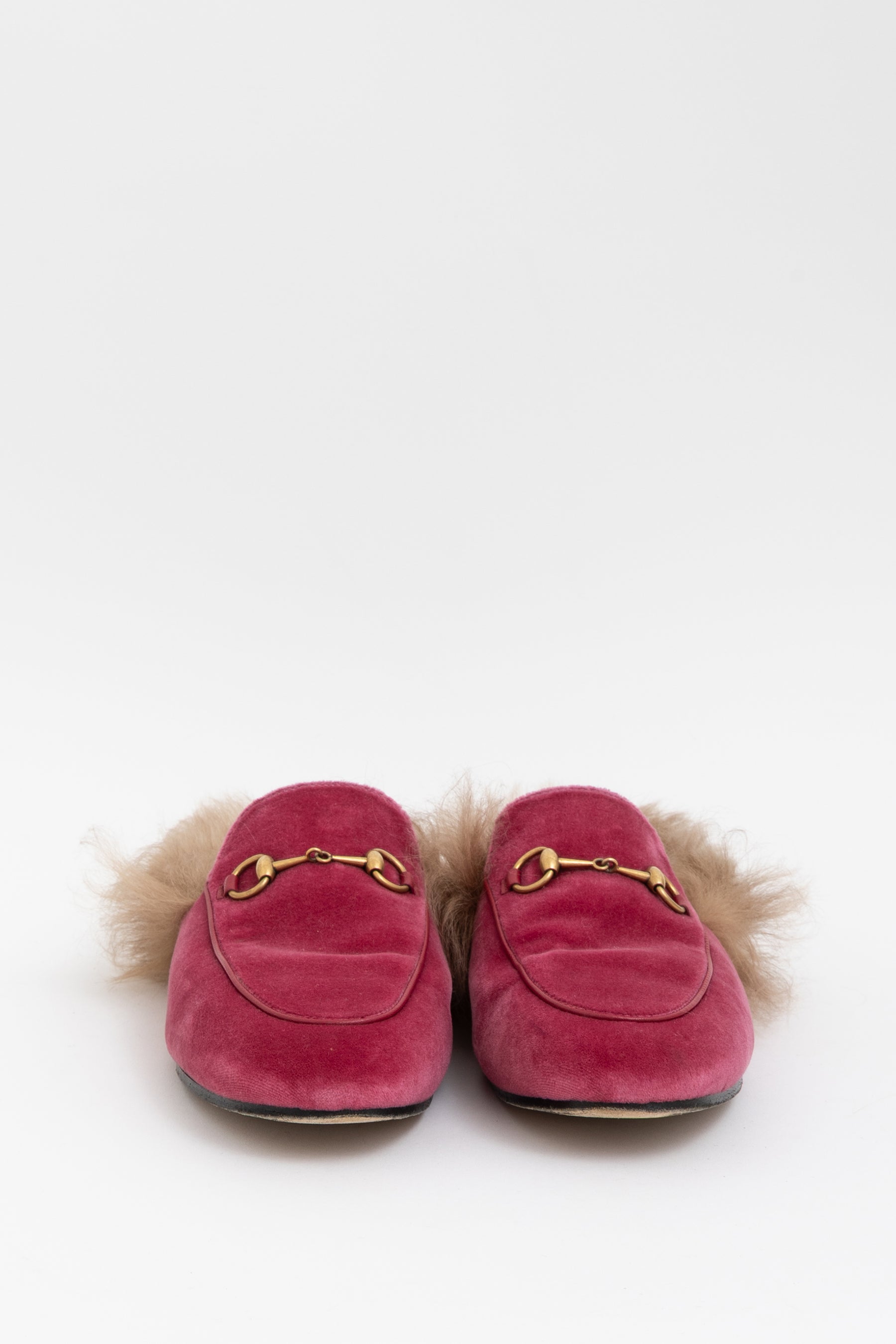 Velvet Shearling Princeton Mules