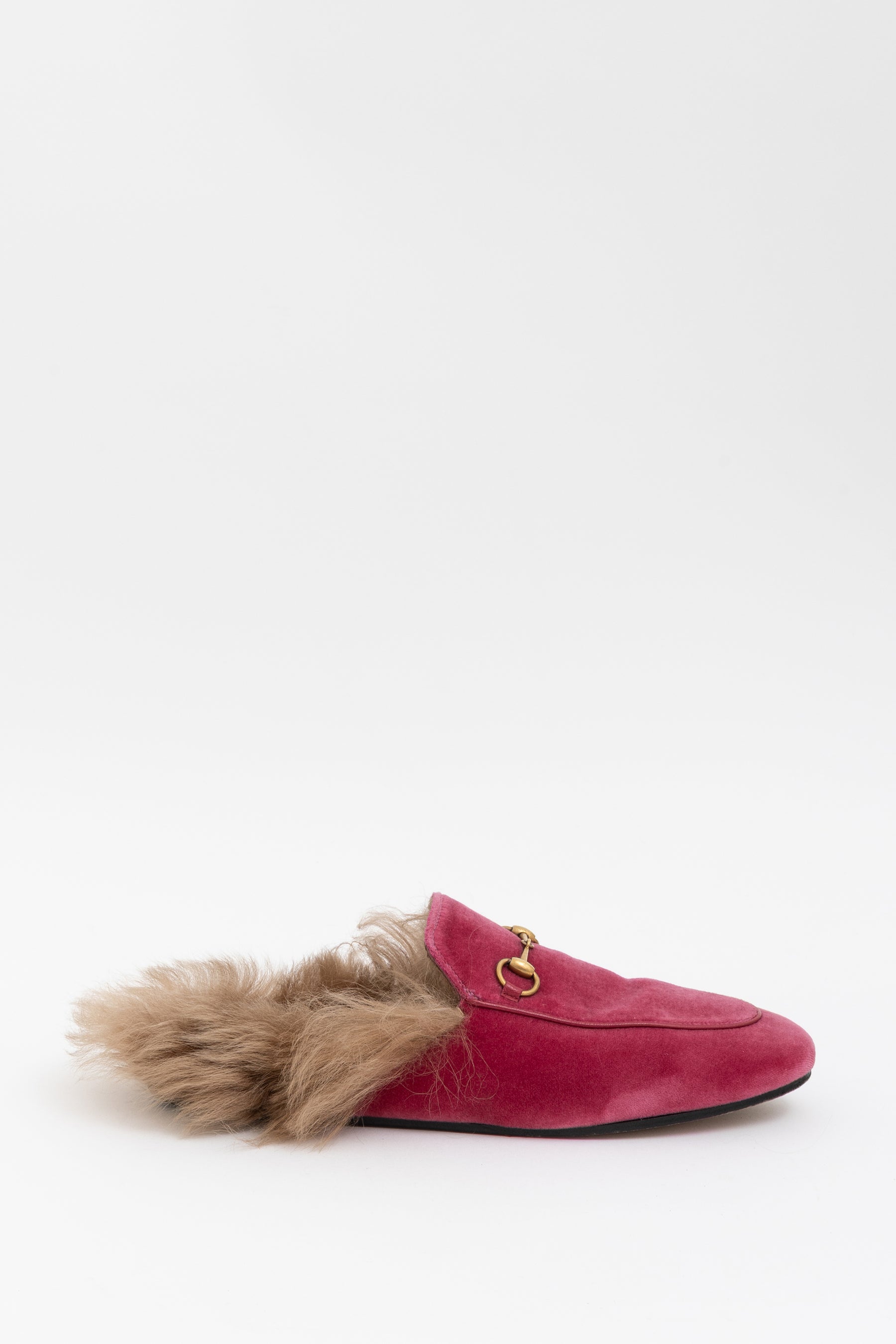 Velvet Shearling Princeton Mules
