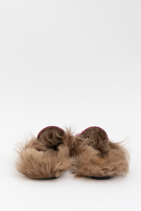 Velvet Shearling Princeton Mules