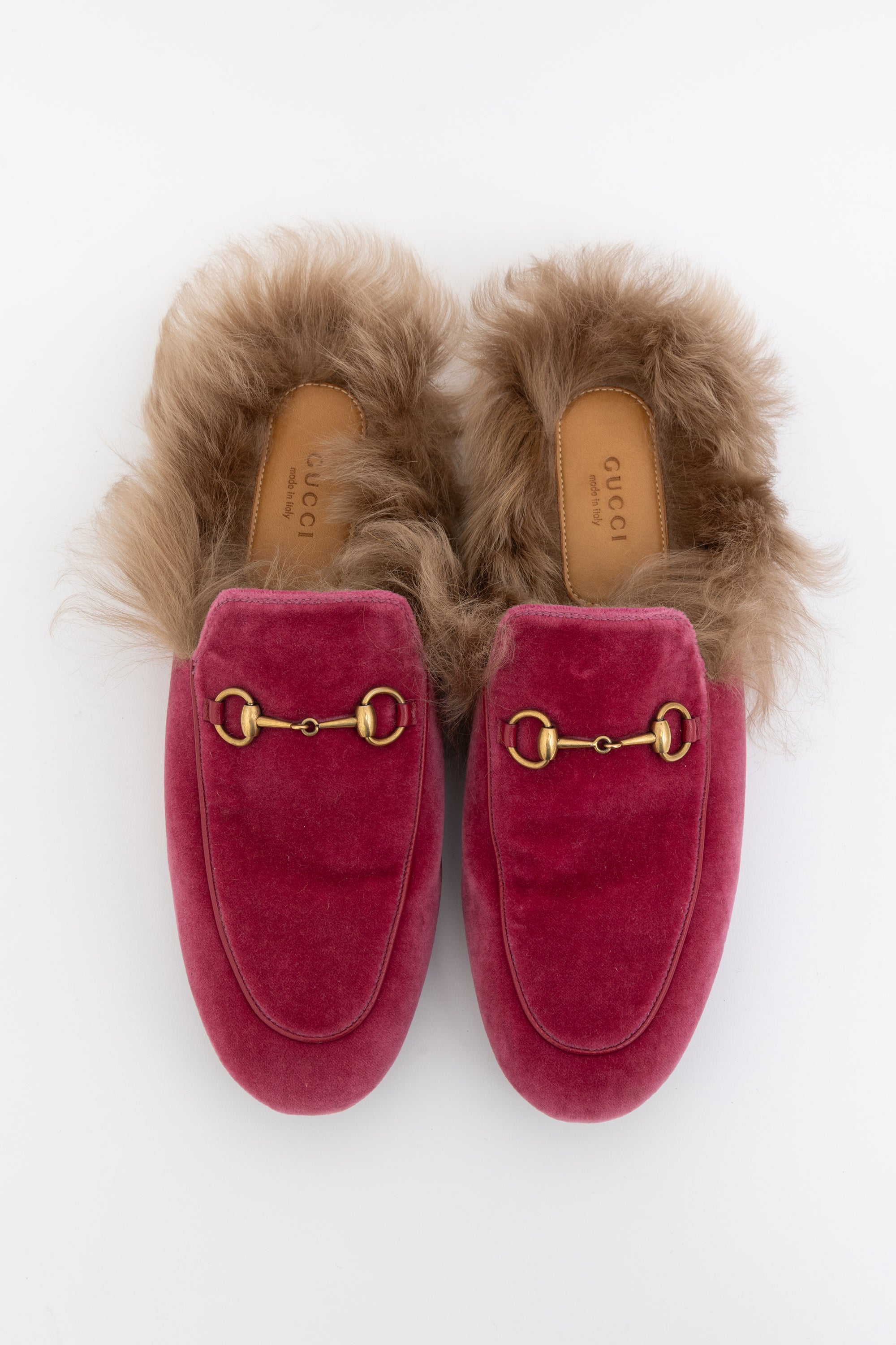 Velvet Shearling Princeton Mules