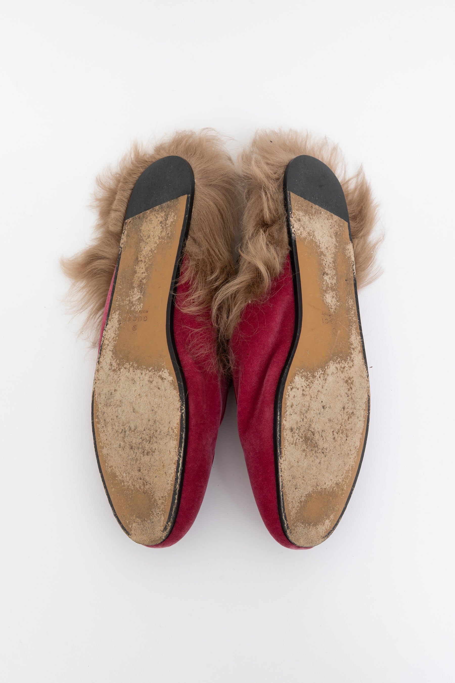 Velvet Shearling Princeton Mules