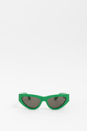 Parakeet Green Cat Eye Sunglasses