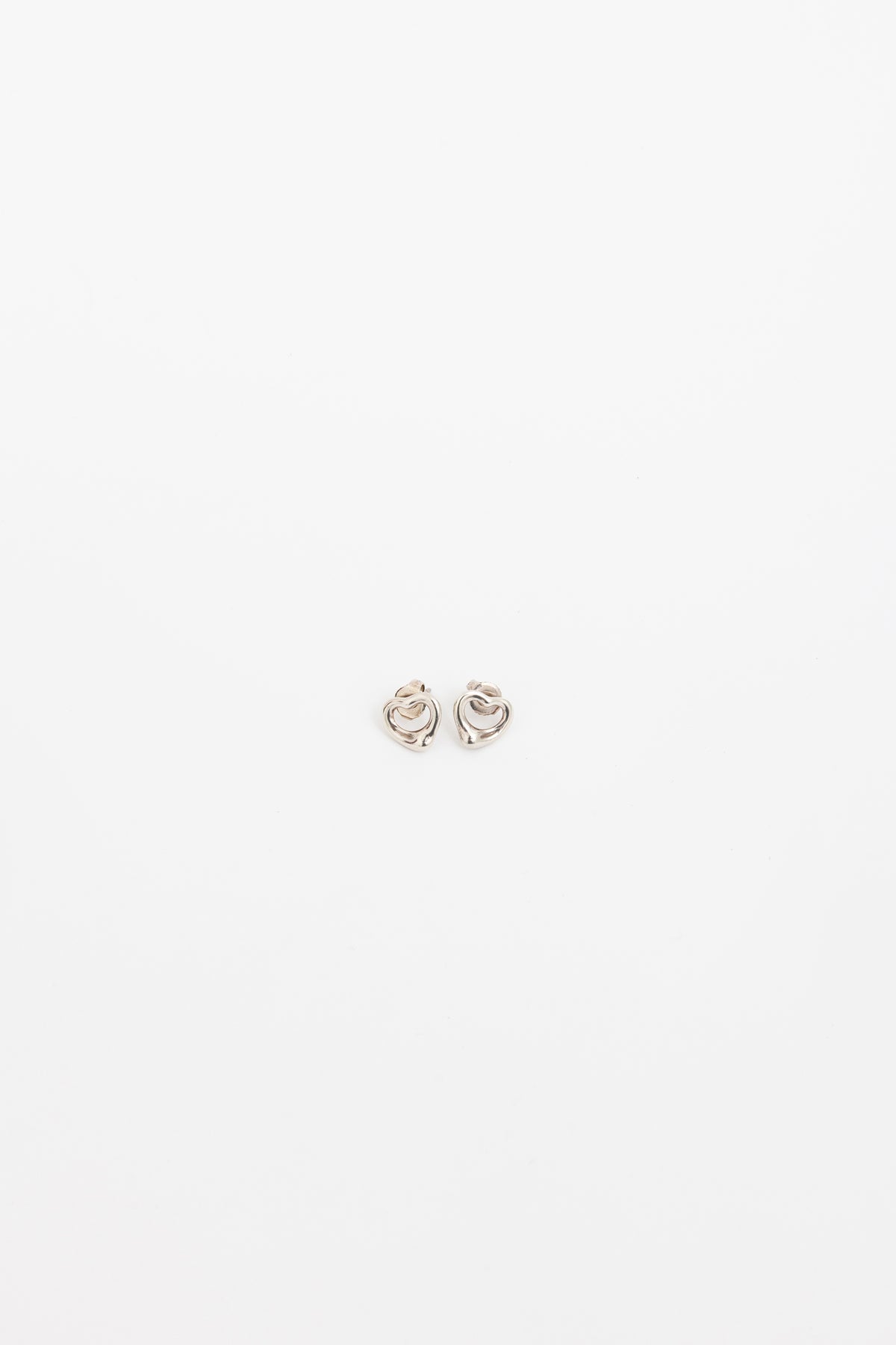 Open Heart Stud Earrings
