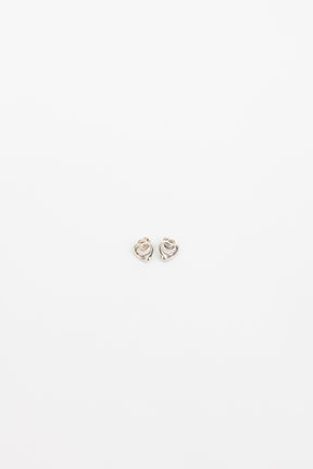 Open Heart Stud Earrings
