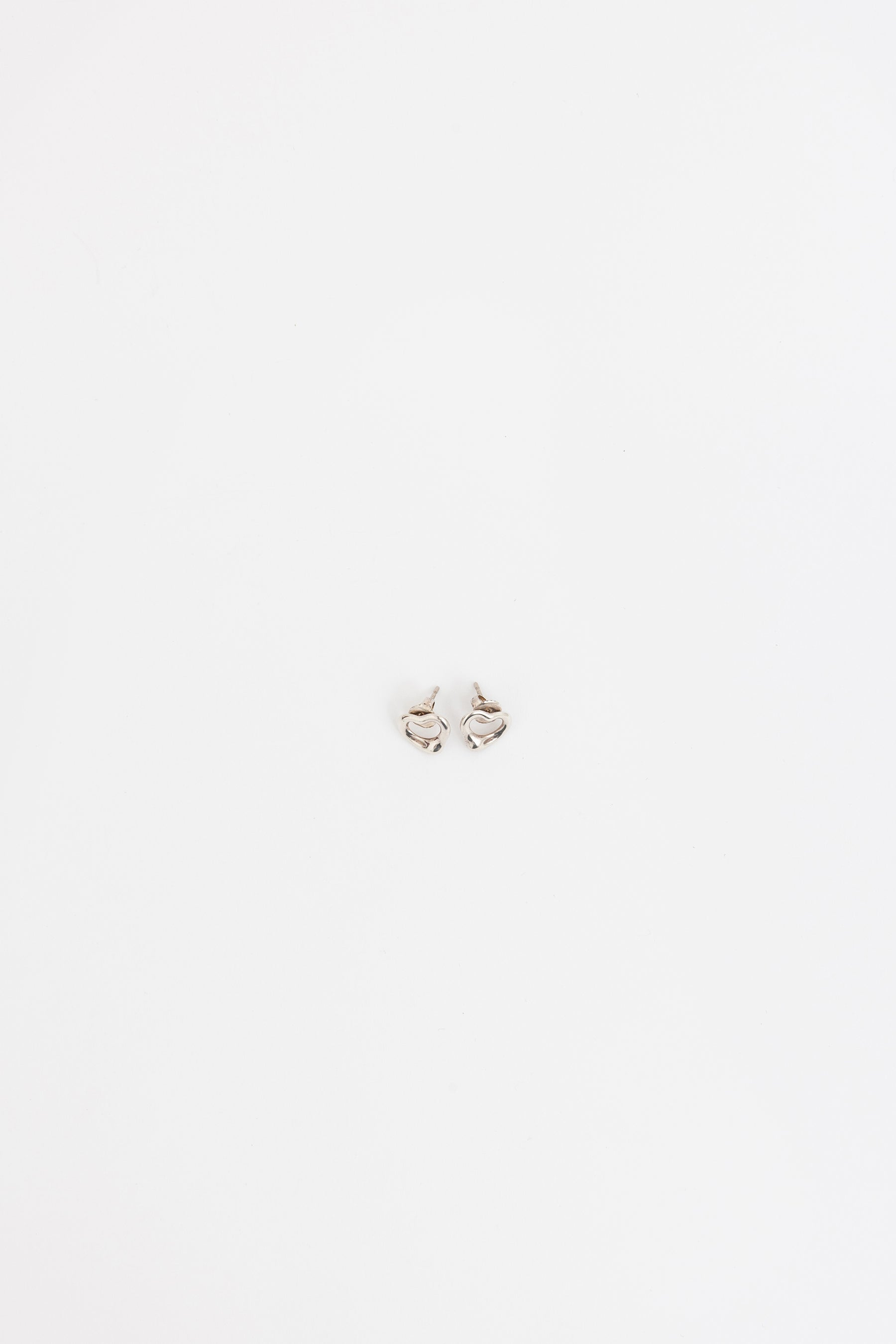 Open Heart Stud Earrings